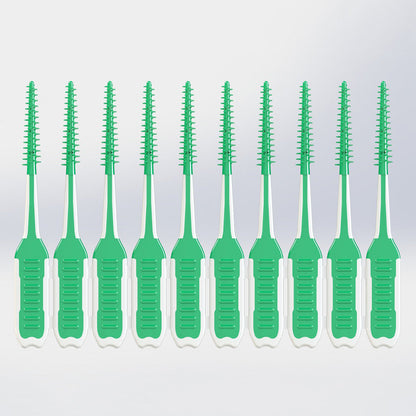 240Pcs Floss Picks Tooth Cleaners with Portable Travel Case Green