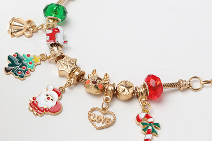 Christmas Advent Calendar Bracelet DIY Jewelry Blind Box Christmas Tree Gift Set