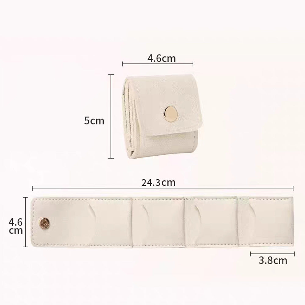 3-Pack Mini Travel Jewelry Organizer Pouch with Buckle