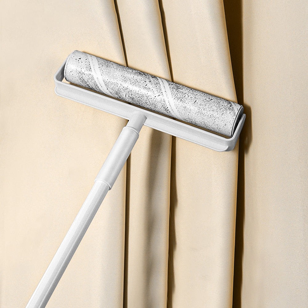 Adjustable Long Handle Lint Rollers Sticky Hair Remover for Floor Carpets Clothing
