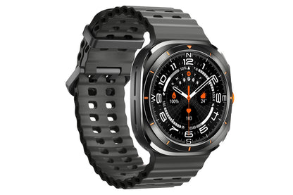 Smart Watch 1.43-Inch Fitness Watch with Heart Rate Sleep Monitor Blood Oxygen Sedentary Reminder OTA SOS Activity Tracker-Black