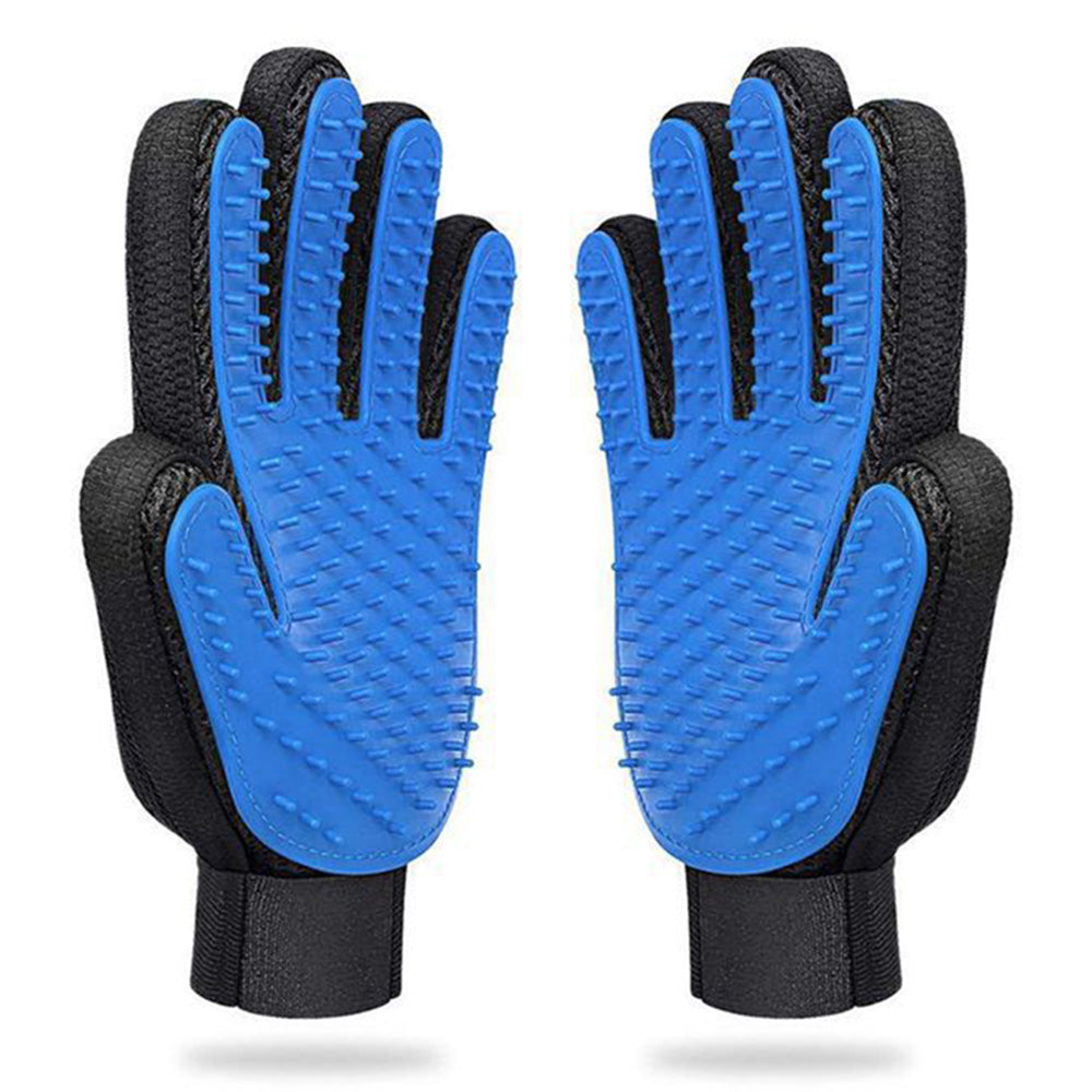 2 Pair Pet Grooming Gloves for Cats and Dogs Hair Removal and Massage