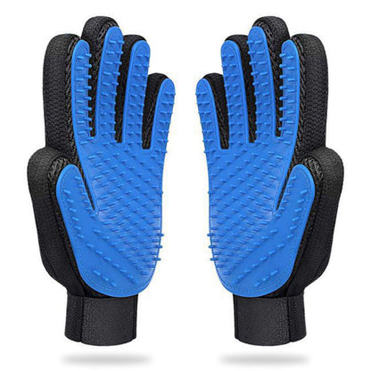 2 Pair Pet Grooming Gloves for Cats and Dogs Hair Removal and Massage
