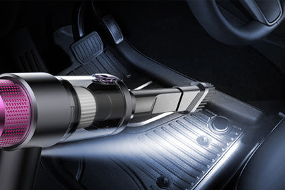 4-in-1 Handheld Car Vacuum Cleaner Cordless 6500PA Mini Air Duster with LED Light for Home Office