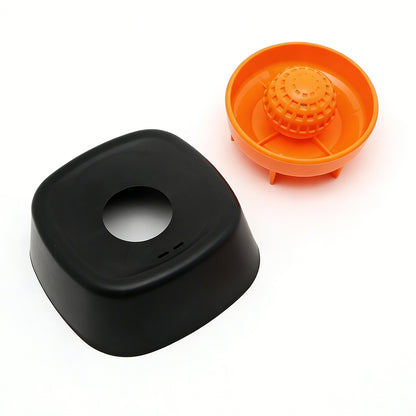 Slow Feeder Dog Bowls With Rolling Ball For Liquid Treat Training Bowl-Black