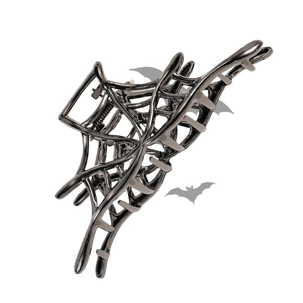3 Piece Halloween Hair Claws Unique Bat Spider Skull Hair Clips