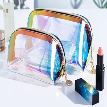 2 Piece Laser Cosmetic Bags Portable Travel Bag