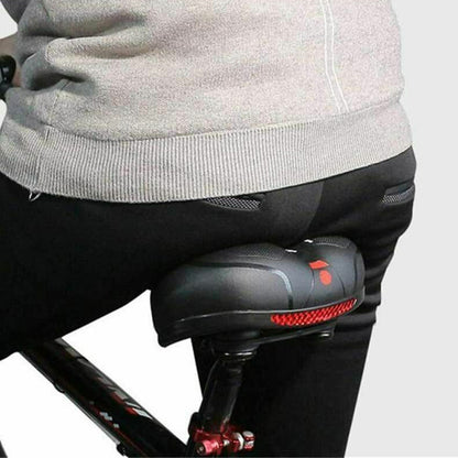 Air Cushion Shock Absorbing Mountain Bike Saddle Seat-Red