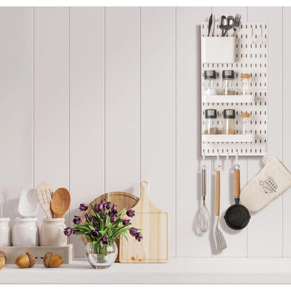 2Pcs Pegboard Combination Kit Pegboards and Accessories Modular Hanging for Organizer