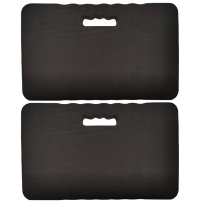 2Pcs Portable EVA Garden Kneeling Pad Protective Knee Cushion with Handle for Work Bath Yoga Black
