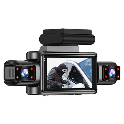 4 Channel Dash Cam with WiFi 360-Degree Panoramic Recording and 32GB Card Included