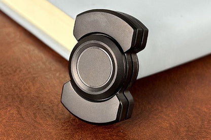 3-in-1 Fidget Spinner Slider and Clicker Stress Relief Toy for Little Ones and Adults-Black