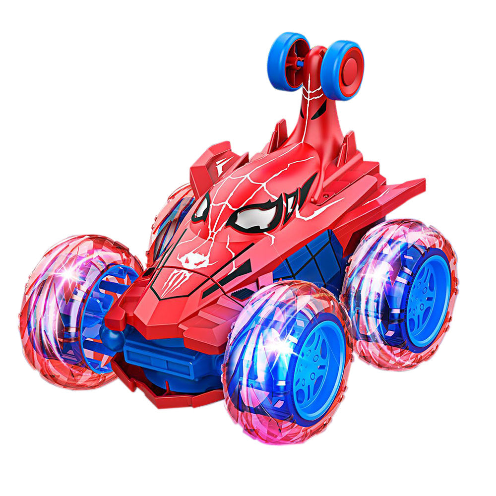 Remote Control Spiderman Car with 360 Flips â€?Kids RC Toy