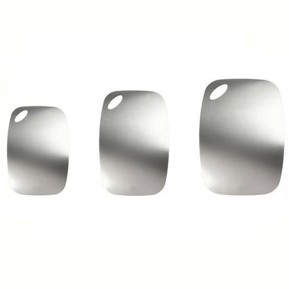 3Pcs Stainless Steel Cutting Board Double Sided Chopping Board for Meat Vegetables