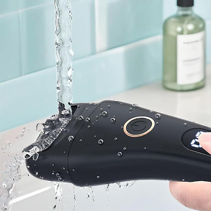 Rechargeable Electric Foot File Callus Remover Tool for Cracked Heels Black