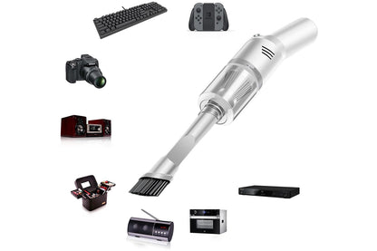 Portable Car Vacuum 12000PA Handheld Vacuum Cleaner for Car Home Office Pet -White