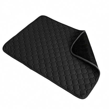 Washable Puppy Pads Waterproof Non Slip Reusable Dog Pee Pads for Floor-Black