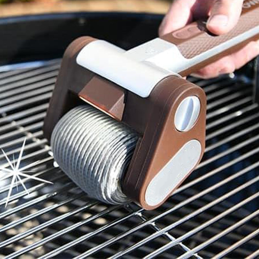 Stainless Steel Electric Grill Brush with LED Light ââ‚?Dishwasher Safe