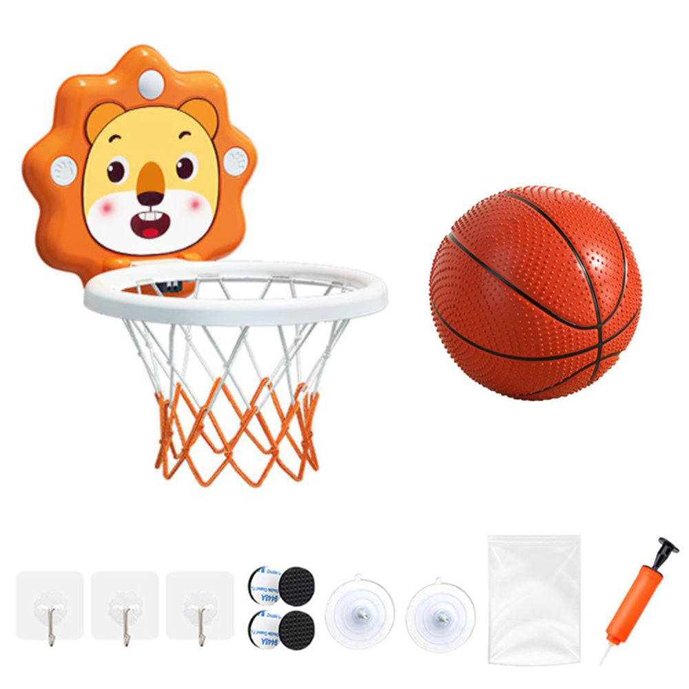 Adjustable Indoor Basketball Hoop for Kids ¨C Toddlers Mini Basketball Set Yellow