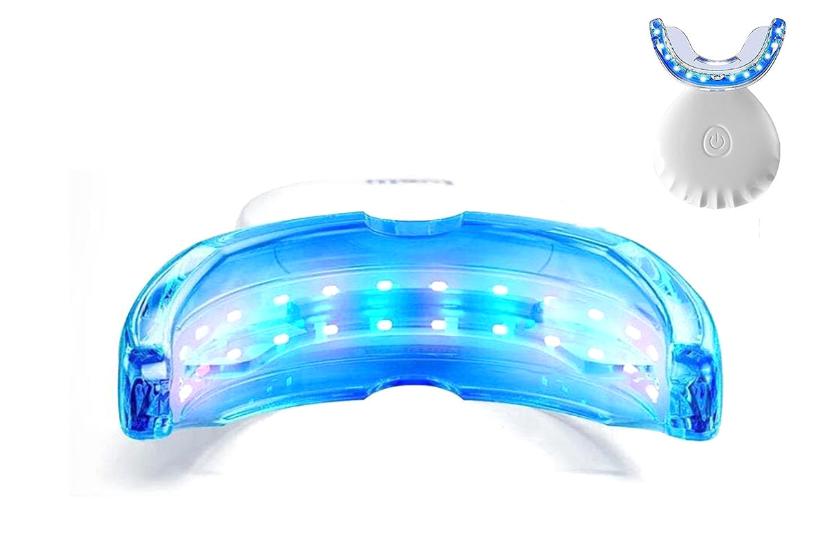 Portable Teeth Whitening Kit with Blue Light Technology-White