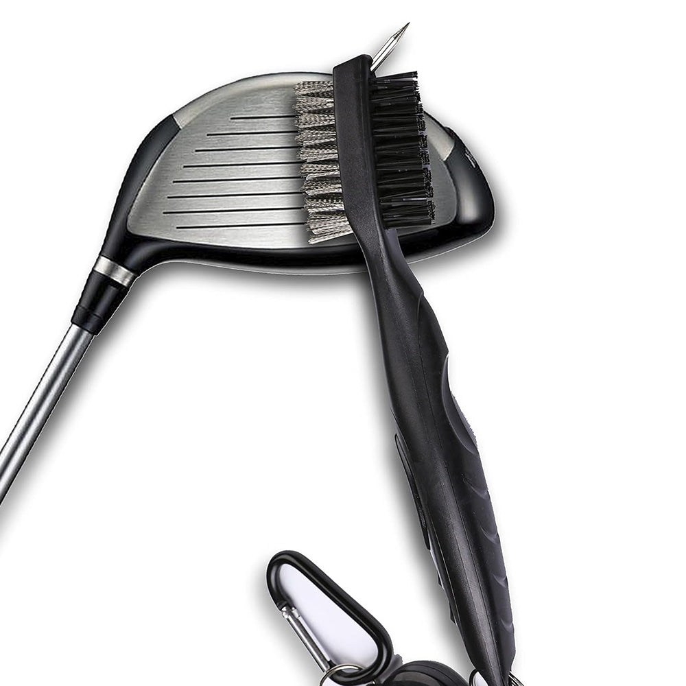 2Pcs Microfiber Golf Towels with Club Brush Waffle Pattern Fishing Towels