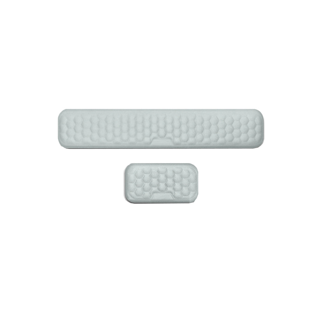 Ergonomic Wrist Rest Set for Keyboard and Mouse Computer Wrist Support Pads Arm Cushion for Typing Gray