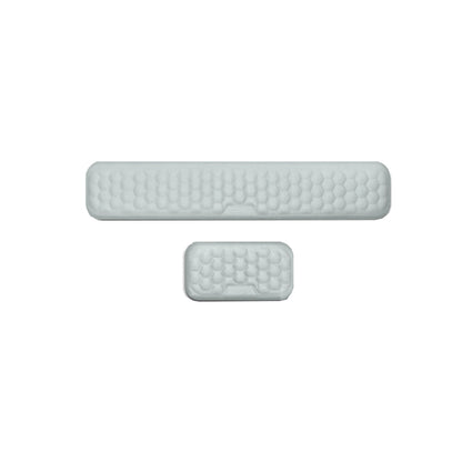 Ergonomic Wrist Rest Set for Keyboard and Mouse Computer Wrist Support Pads Arm Cushion for Typing Gray