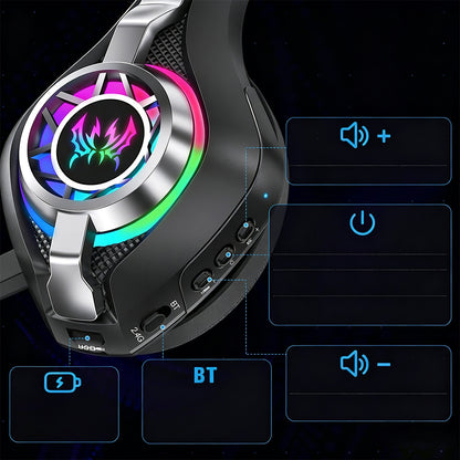 2.4GHz Wireless Gaming Headset with Noise Canceling Mic - Black