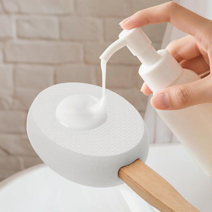 Back & Foot Lotion Applicator with 4 Replacement Pads Sunscreen Applicator Tool White