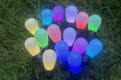 20 LED Bulbs Outdoor String Lights IP65 Waterproof String Lights for Christmas