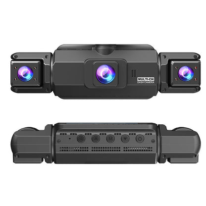 4-Channel Dash Cam Front Rear Left Right Car Camera with App Control and G-Sensor