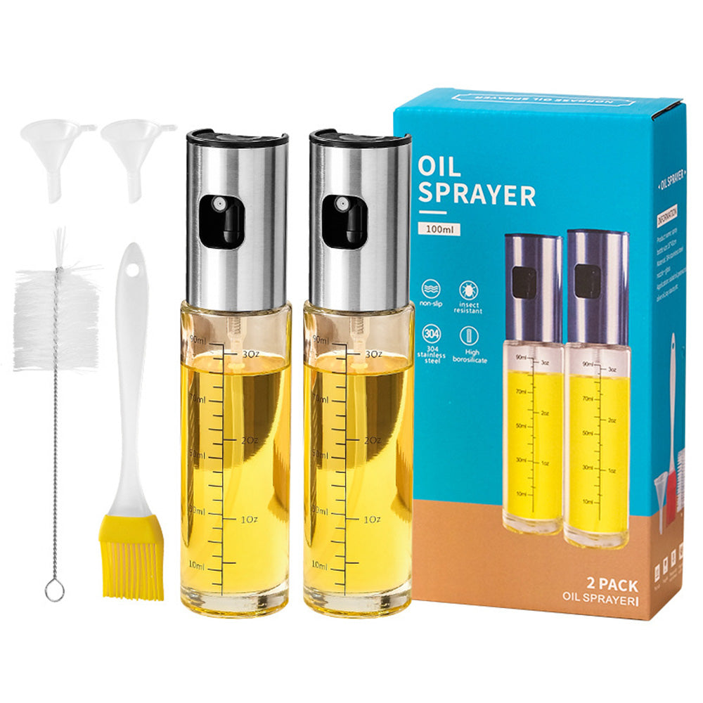 100ml Glass Olive Oil Sprayer Bottle for Cooking Salad BBQ & Grilling