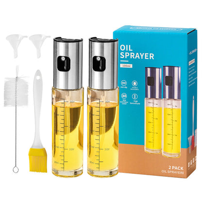 100ml Glass Olive Oil Sprayer Bottle for Cooking Salad BBQ & Grilling