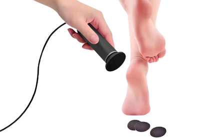 Electric Foot Grinding Dead Grinder Skin Foot File Callus Remover Pedicure Tool -Black