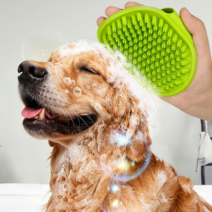 2 Pack Pet Grooming Brush Set Deshedding Double Sided Comb Massage Brush for Cats Dogs Horses-Purple