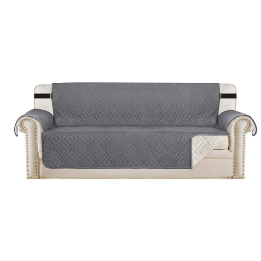 Reversible Sofa Slipcover Water Resistant Sofa Cover Couch Covers Furniture Protector Gray