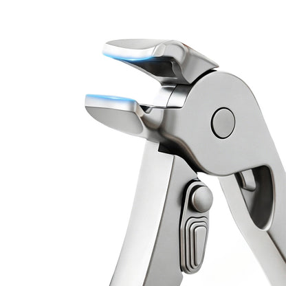 2 Pieces Long Handled Curved Head Toe Nail Clipper - Black+Silver