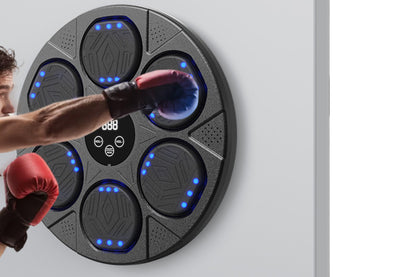 Electric Music Boxing Machine Bluetooth Boxing Training Wall Mount Machine-Black