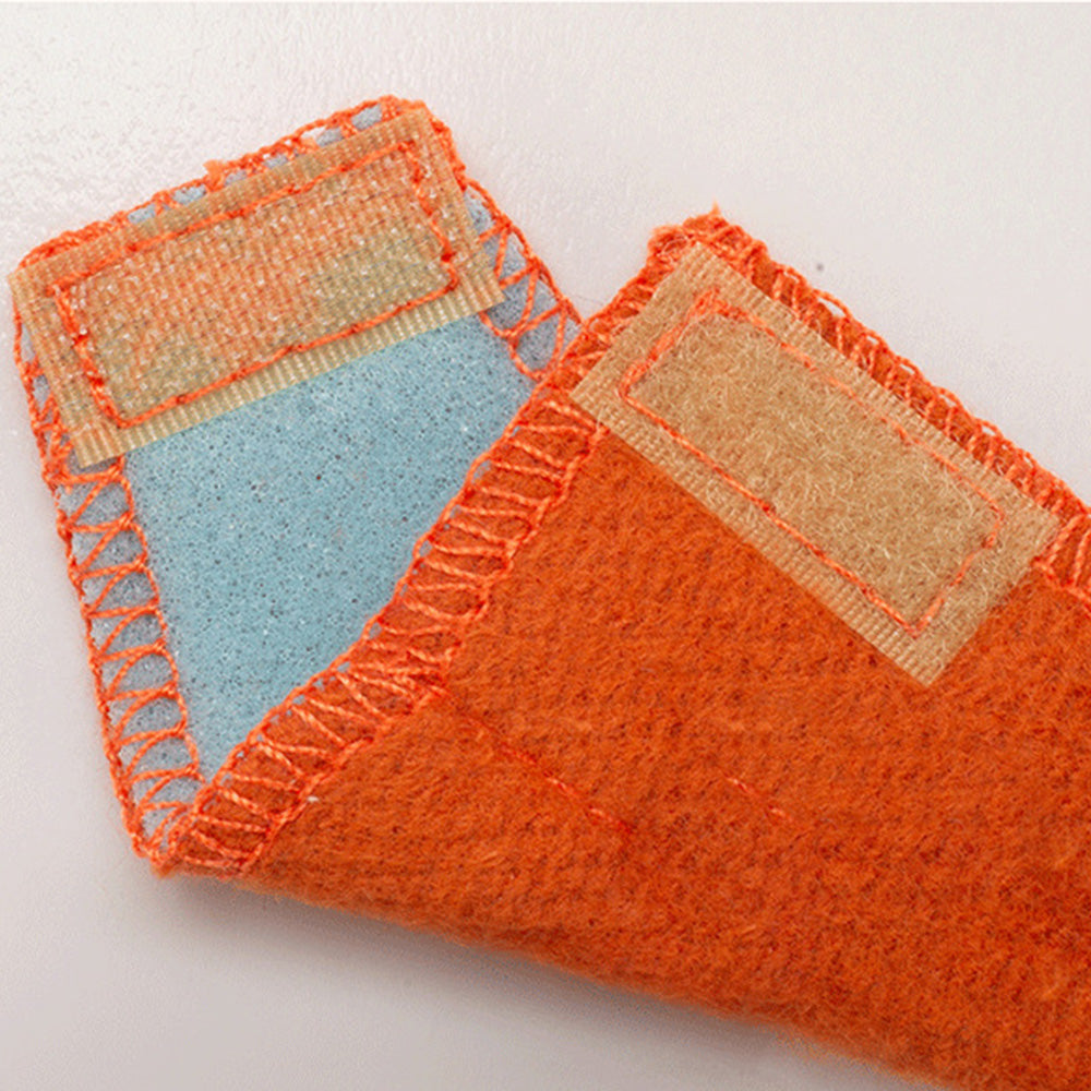 2 Cotton Fire Resistant Foam Hard Hat Sweatbands-Orange