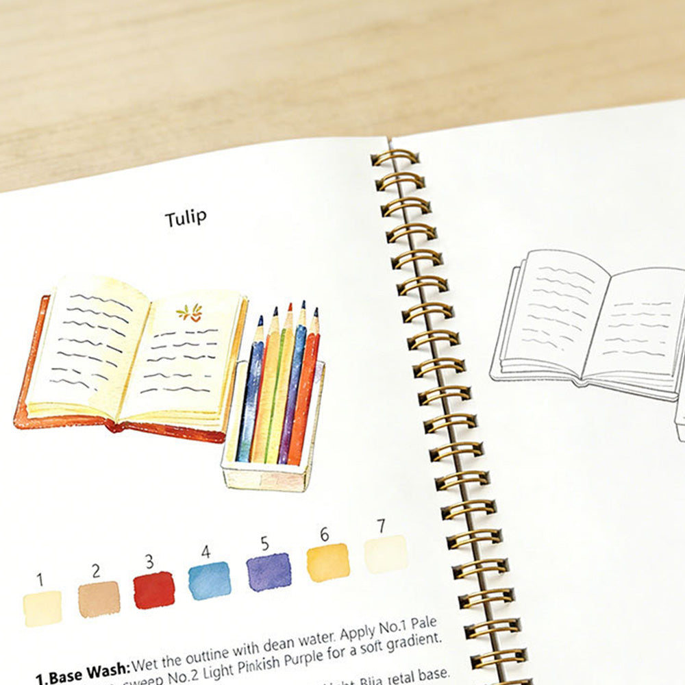 Watercolor Paper Workbook for Adults