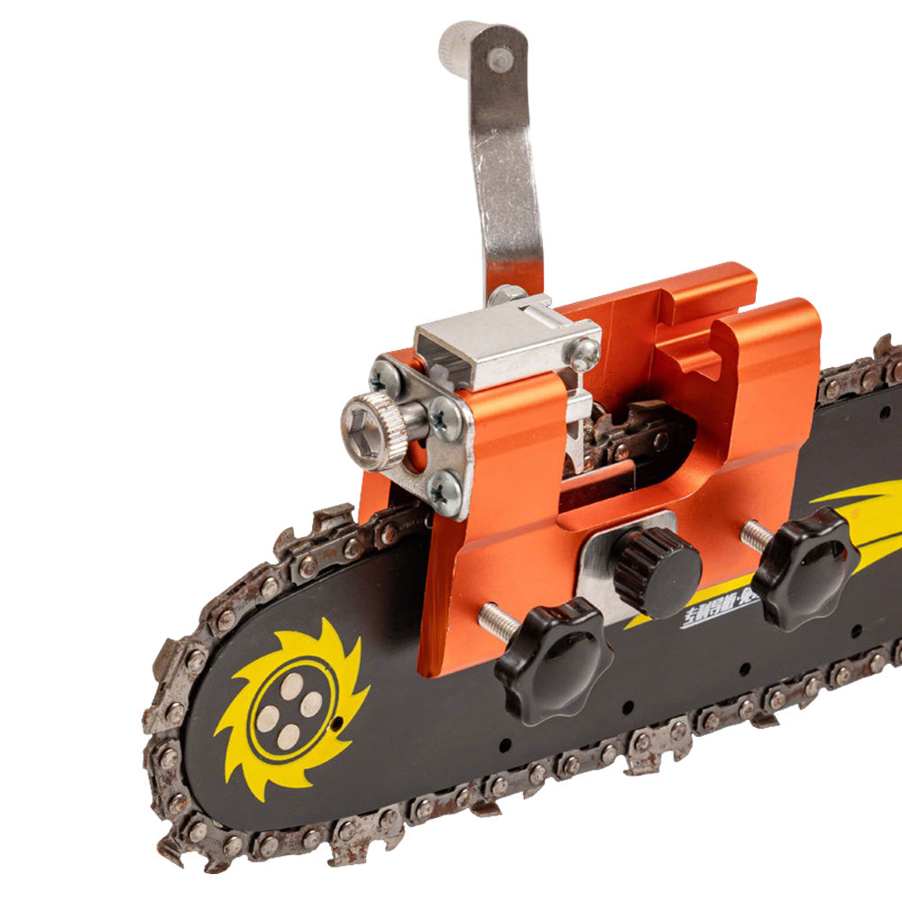 Portable Hand Crank Chainsaw Chain Sharpening Tool Set With 3 Grinding Heads