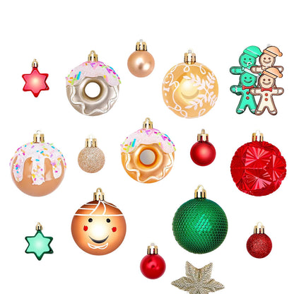 42-Piece Christmas Tree Ornament Set Holiday Hanging Decorations for Home Style 1