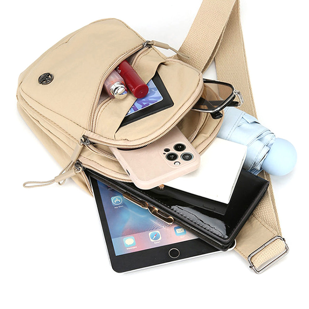 Anti Theft Sling Bag Crossbody Bag for Women Khaki