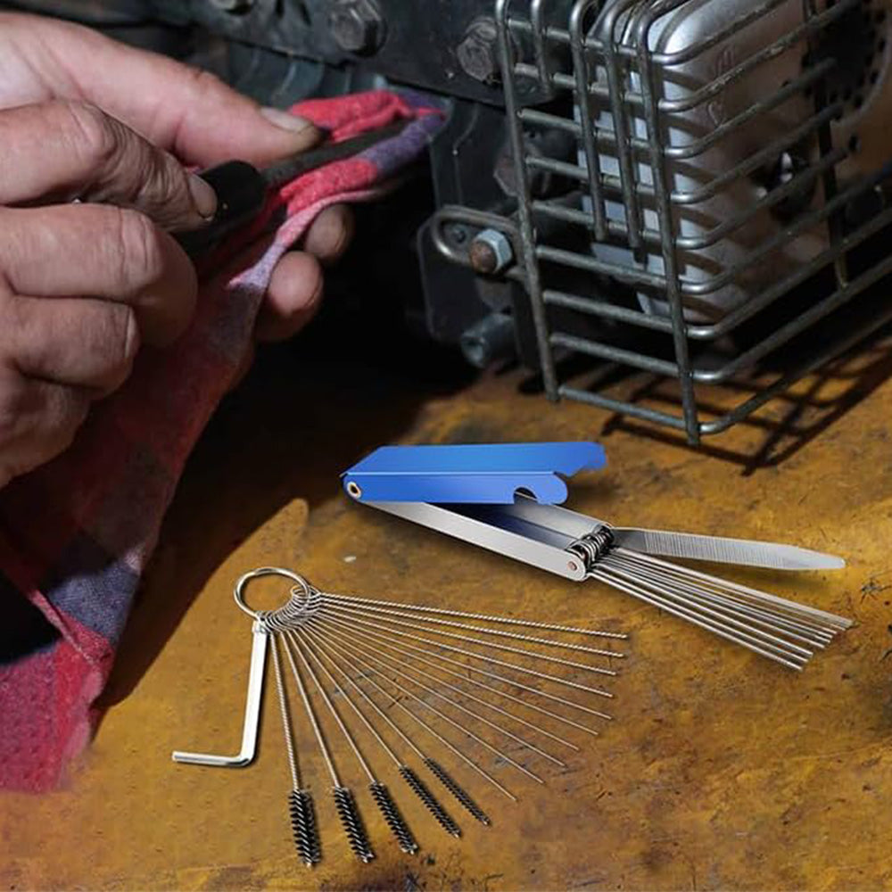 Carb Jet Cleaning Wire Set Carburetor Cleaner Tool Kit Style 2