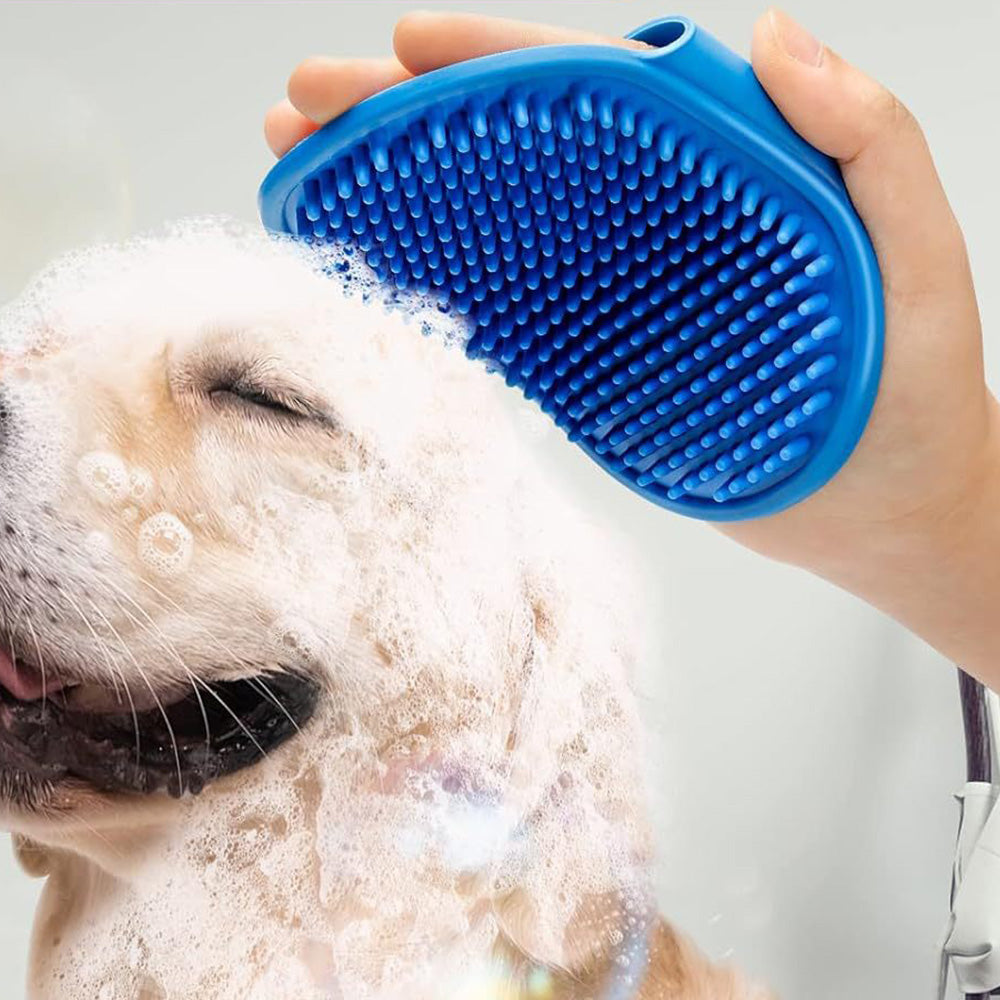 6PCS Dog Bath Brush Set Shampoo Brush Finger Toothbrush for Dogs Cats