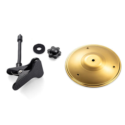Clip On Desktop Cymbal Mini Musical Instruments Desk Symbol Drum For Music Lovers-Gold
