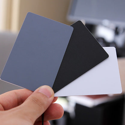 2 Set White Balance Cards 18 Percent Exposure Kit