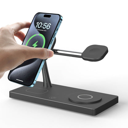 7-in-1 Wireless Charger Dock Station ¨C With Night Light and USB Output Black