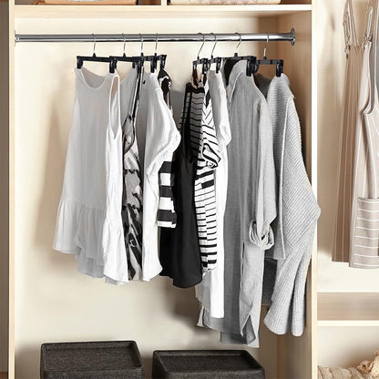 12 Piece 360 Degree Rotating Clothes Hangers with Adjustable Clips