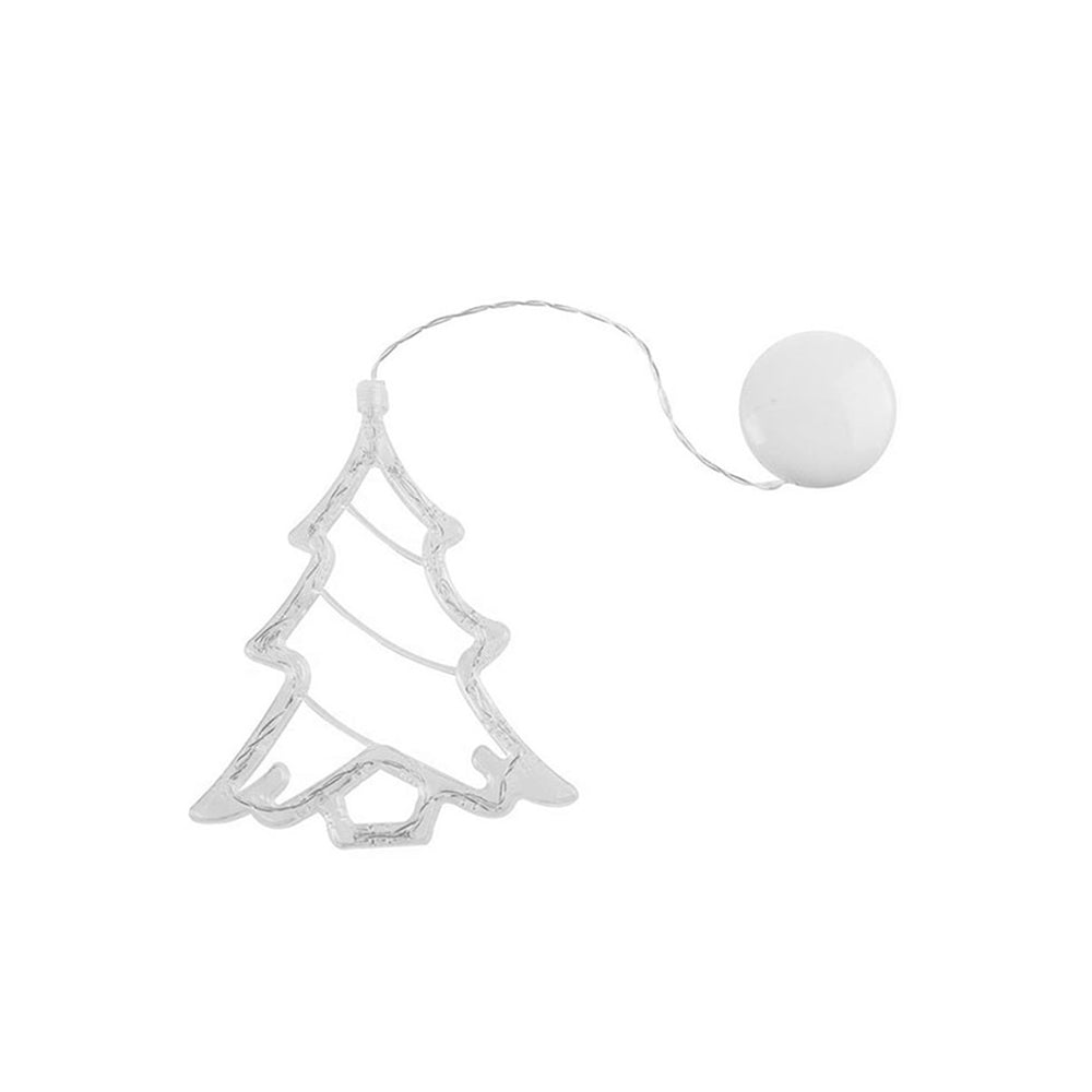 2PCS Christmas String Lights Hanging Window Indoor Outdoor Lights with Suction Cup for Xmas Party Decoration -Christmas tree